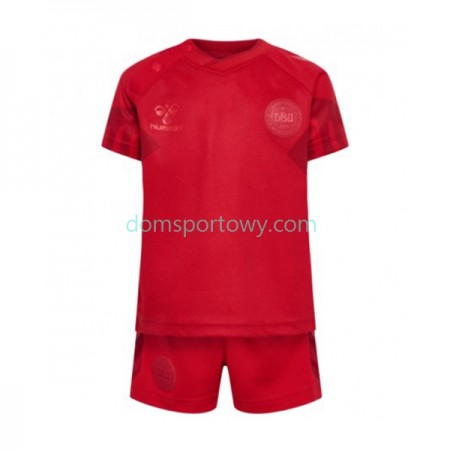 Koszulka Dania Dziecięcy Domowe Koszulki Piłkarskie World Cup 2022 Krótki Rękaw